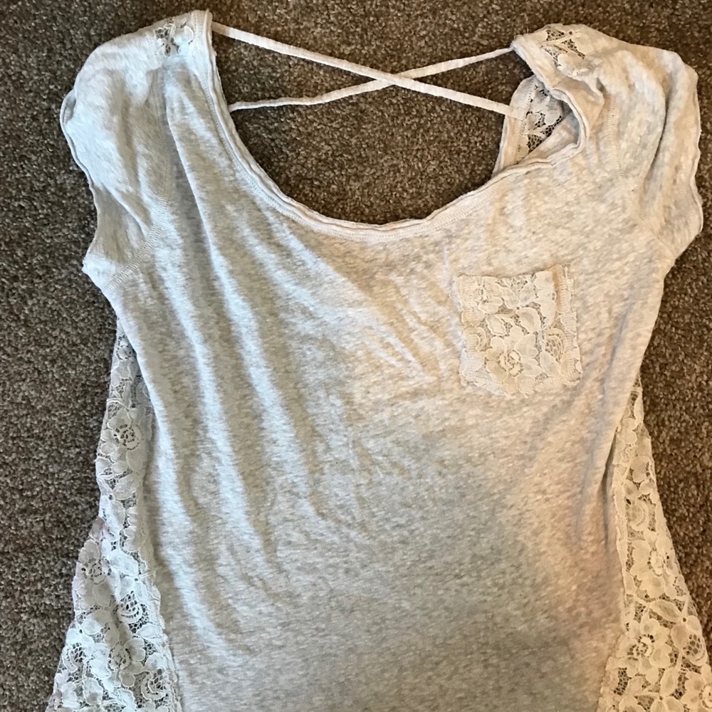 Abercrombie & Fitch t-shirt with lace back
